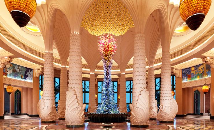 Lobby v hoteli Atlantis, The Palm