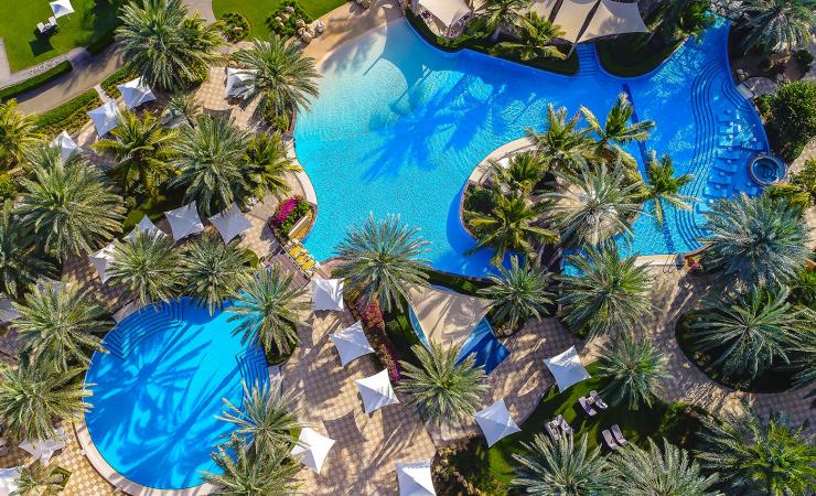 Bazény Shangri-La Barr Al Jissah Resort & Spa, Al Bandar