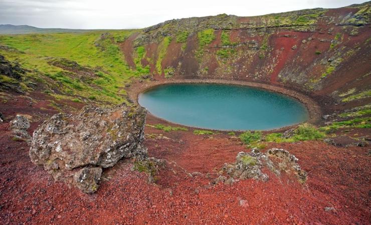 Kráterové jazero Kerid