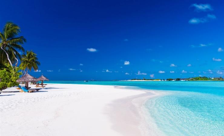 Pláž na Maldivách