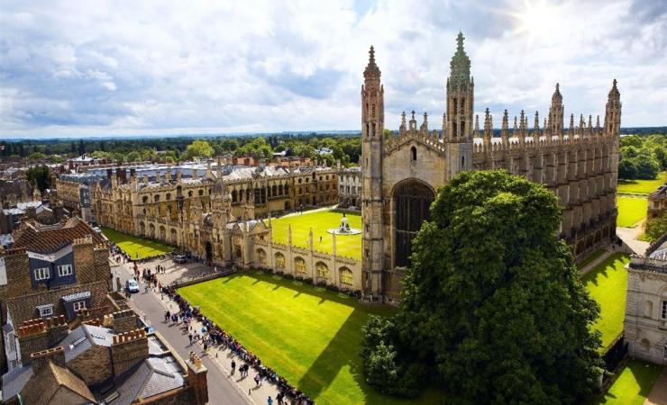 Pohľad na Univerzitu Cambridge