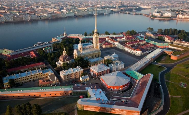 Letecká panoráma Petrohradu