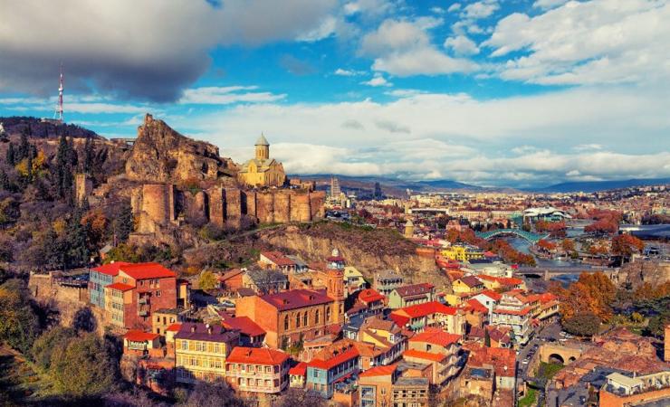 Pohľad na mesto Tbilisi