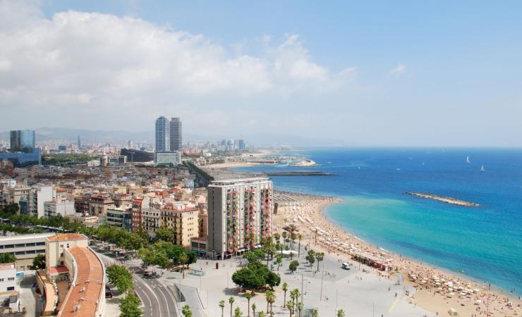 Pláž v Barcelone, poznávací zájazd, Španielsko