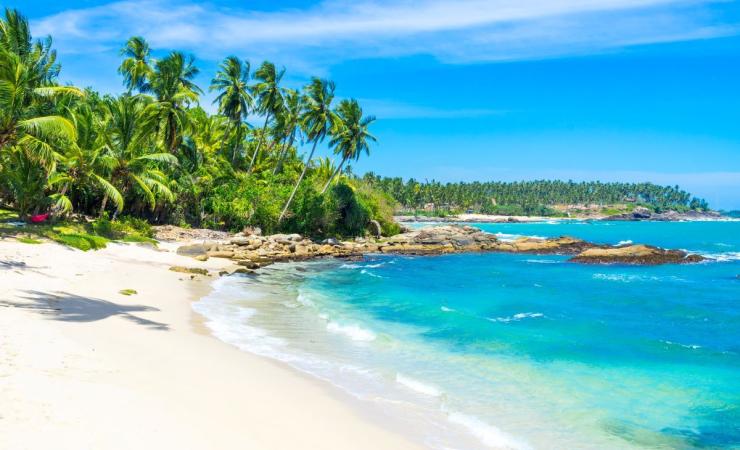 Pláž na Srí Lanke