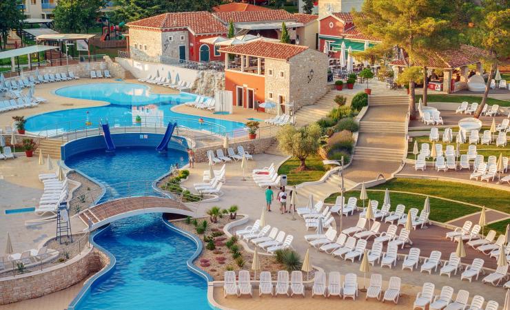 bazény v hoteli Garden Istra