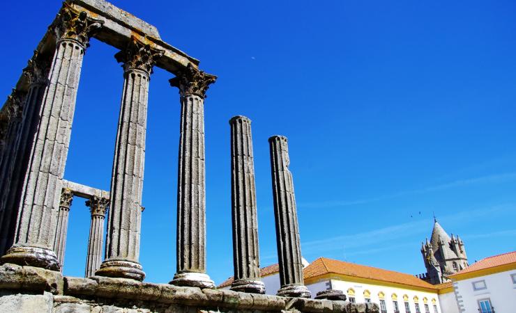 Rímsky chrám, Évora, poznávací zájazd, Portugalsko