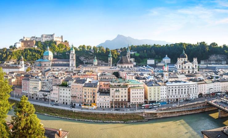 Salzburg - pohľad na mesto